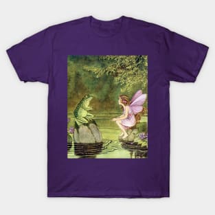 Frog and Fairy Talking -Ida Rentoul Outhwaite T-Shirt